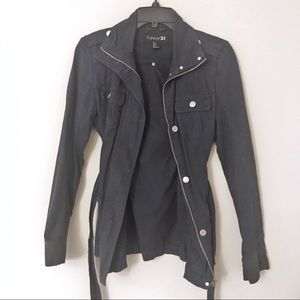 Navy Blue Utility Jacket